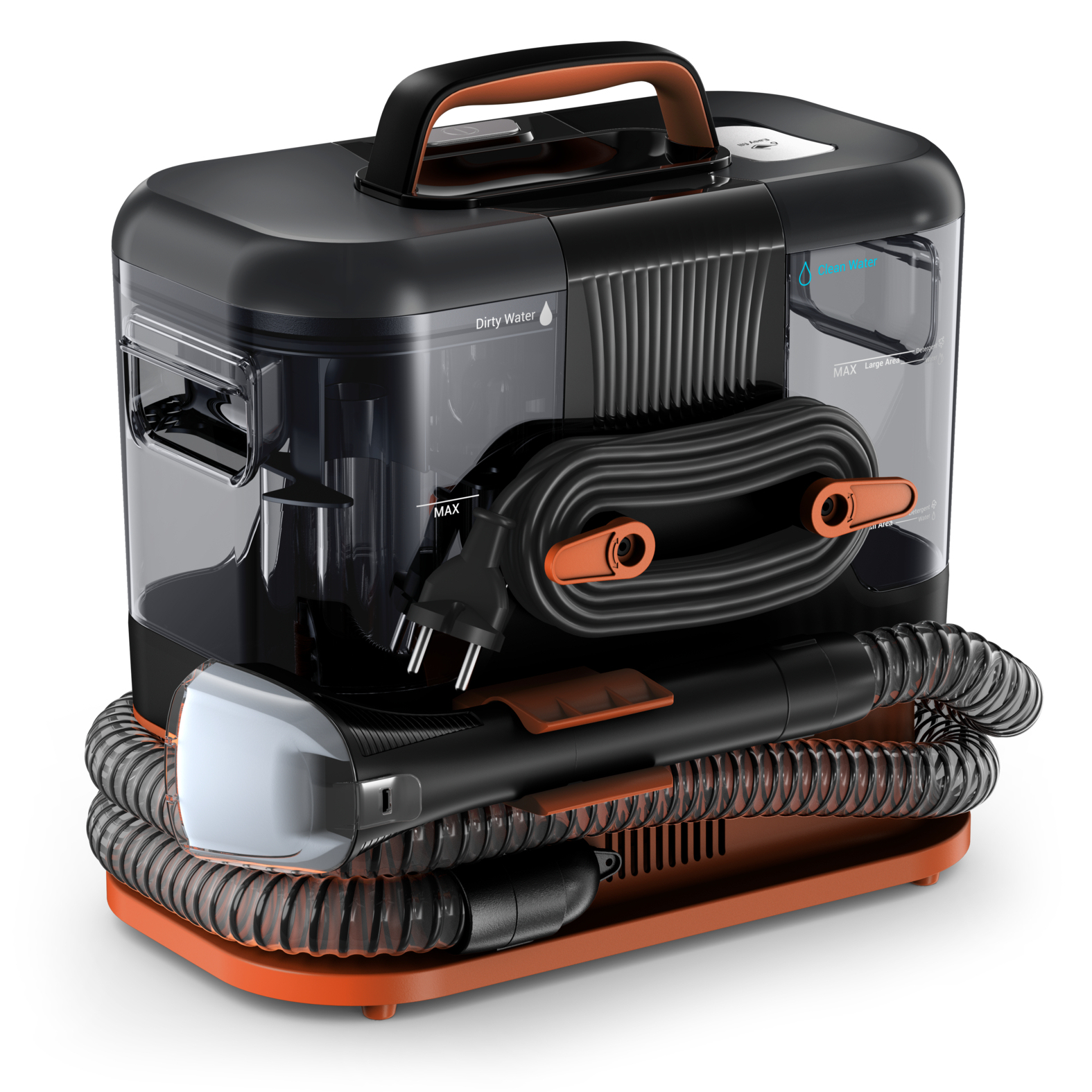 Rowenta Clean It IN5011 Fleckenreiniger Nass/Trocken 400 W 1,5 l Beutellos Schwarz/Braun