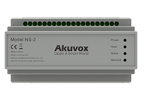 Akuvox NS-2 Netzwerk-Switch 2-Wire IP, Fast Ethernet (10/100), 1 Port, Grau