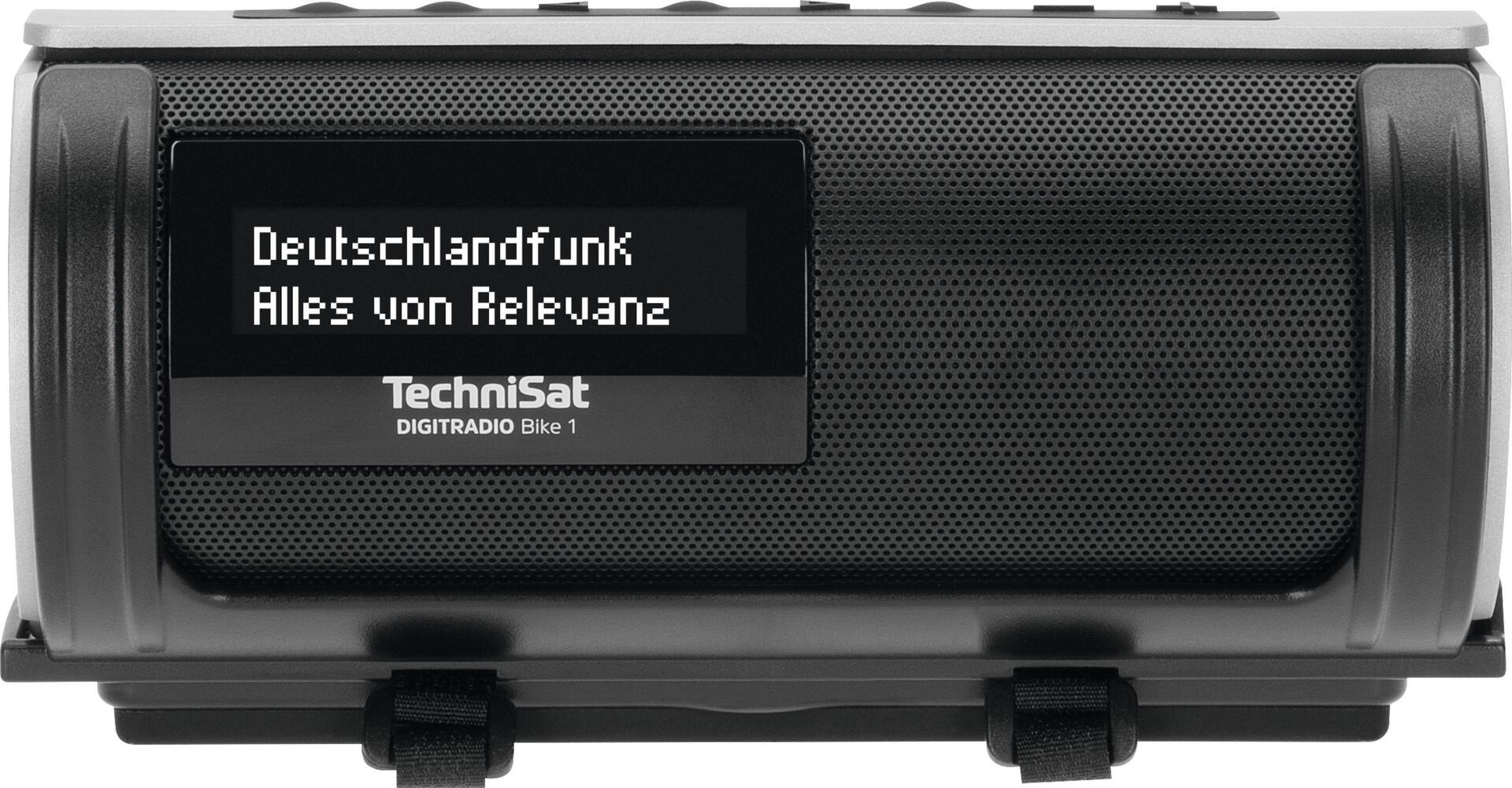 TechniSat DigitRadio Bike 1 Tragbares DAB+ Radio Bluetooth Schwarz/Silber