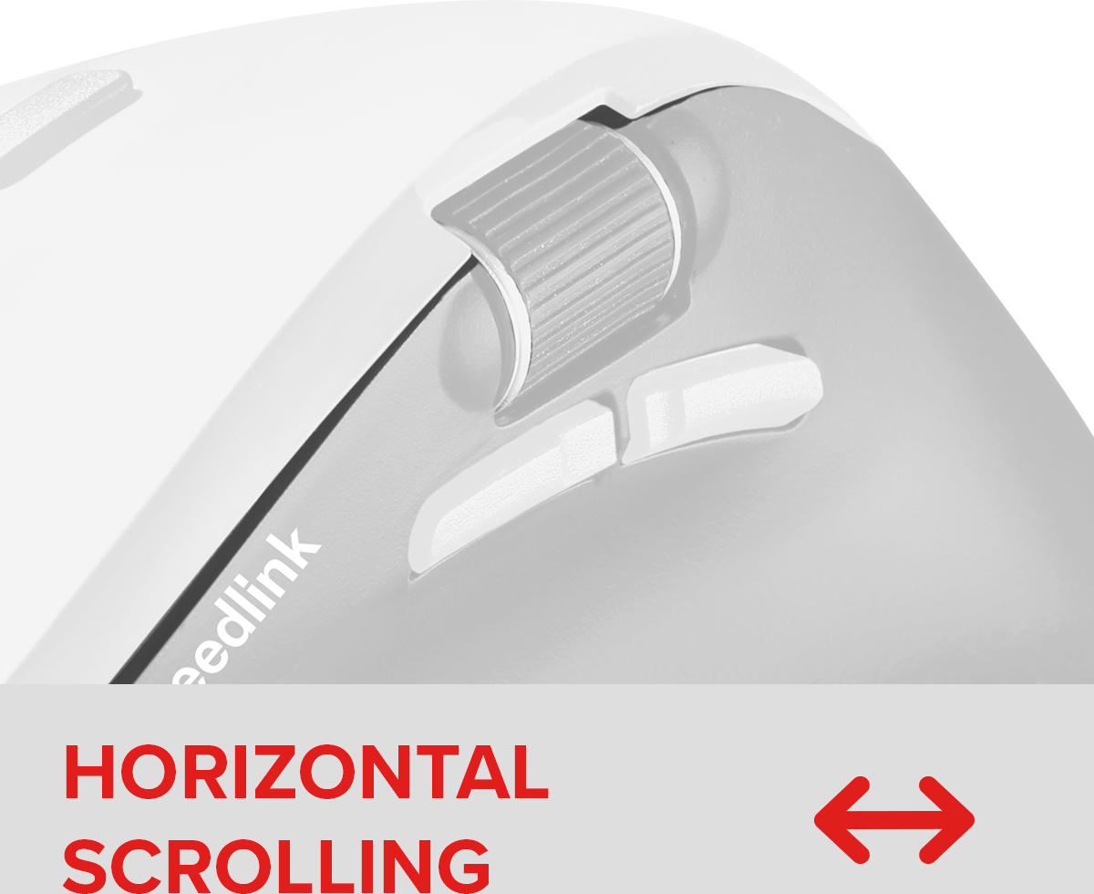 SPEEDLINK LIBERA Rechargeable kabellose Maus, Bluetooth + 2,4 GHz, Silent, 5 Tasten, Weiß