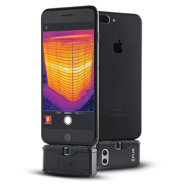 FLIR One Pro iOS Wärmebildkamera mit visueller Kamera Lightning Schwarz