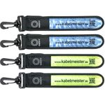 kabelmeister@ LED Leuchtband mit Befestigungshaken 4er-Set, blau und grün/gelb (GA-K001-4)