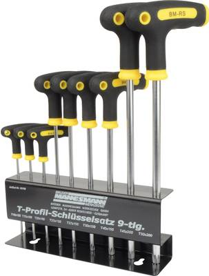 Brüder Mannesmann T-Profil Schlüsselsatz 9teilig M18166 (M18166)