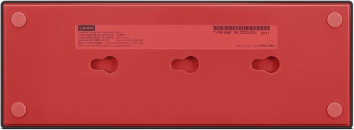 Lenovo ThinkPad Thunderbolt 4 Workstation Dock Schwarz, Rot