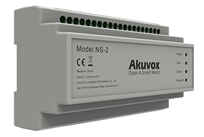 Akuvox NS-2 Netzwerk-Switch 2-Wire IP, Fast Ethernet (10/100), 1 Port, Grau