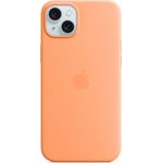 APPLE iPhone 15 Plus Silicone Case with MagSafe - Orange Sorbet (MT173ZM/A)