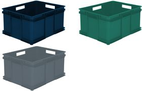 keeeper Aufbewahrungsbox Euro-Box M "bruno eco", grau Farbe: eco-grey, 16 Liter, aus 100% Recyclingkunststoff, - 1 Stück (1546113800000)