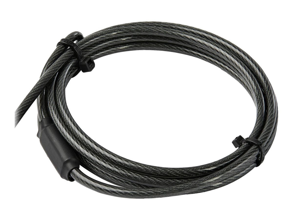 StarTech.com LTULOCKKEY Sicherheitskabelschloss 2,03 m Schwarz, Silber