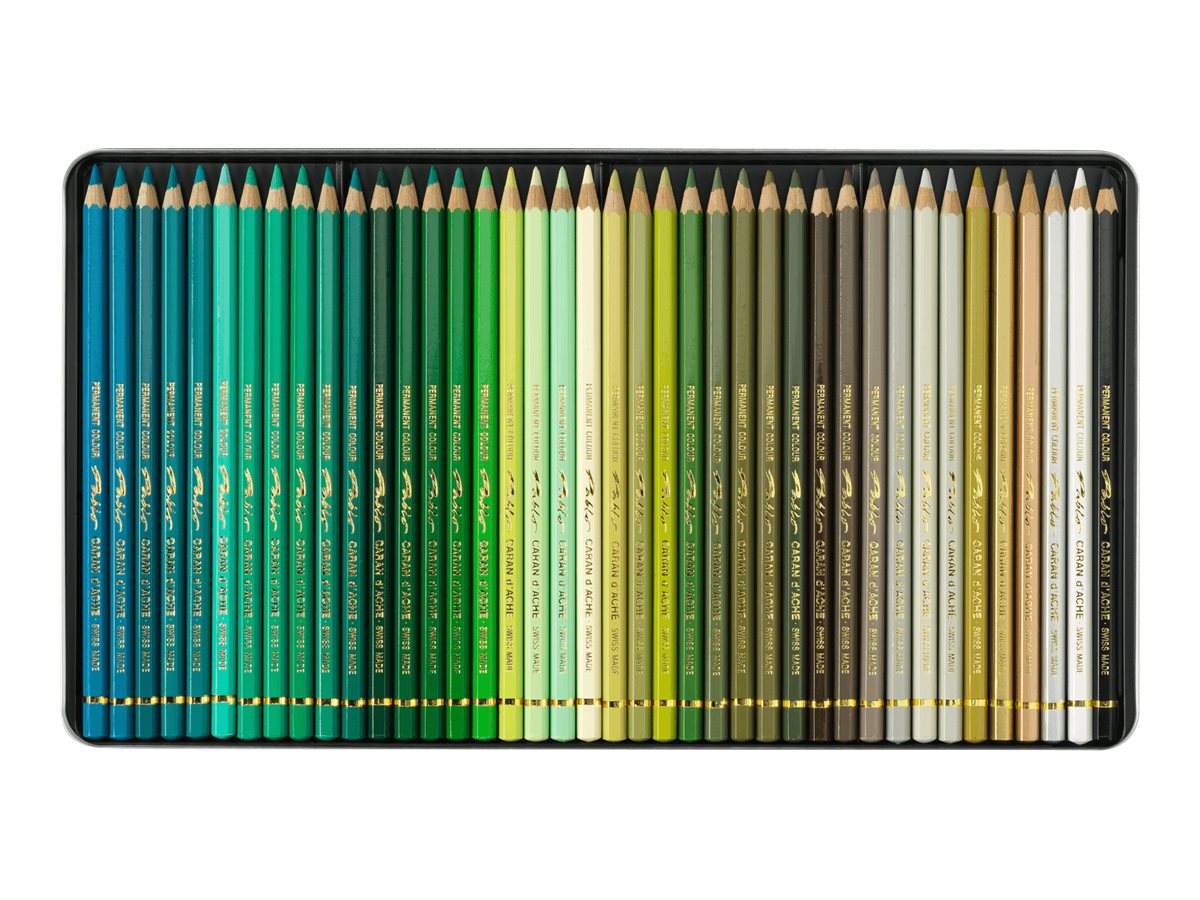 Caran d'Ache Pablo Buntstifte 120er Metalletui Zedernholz 3,8 mm