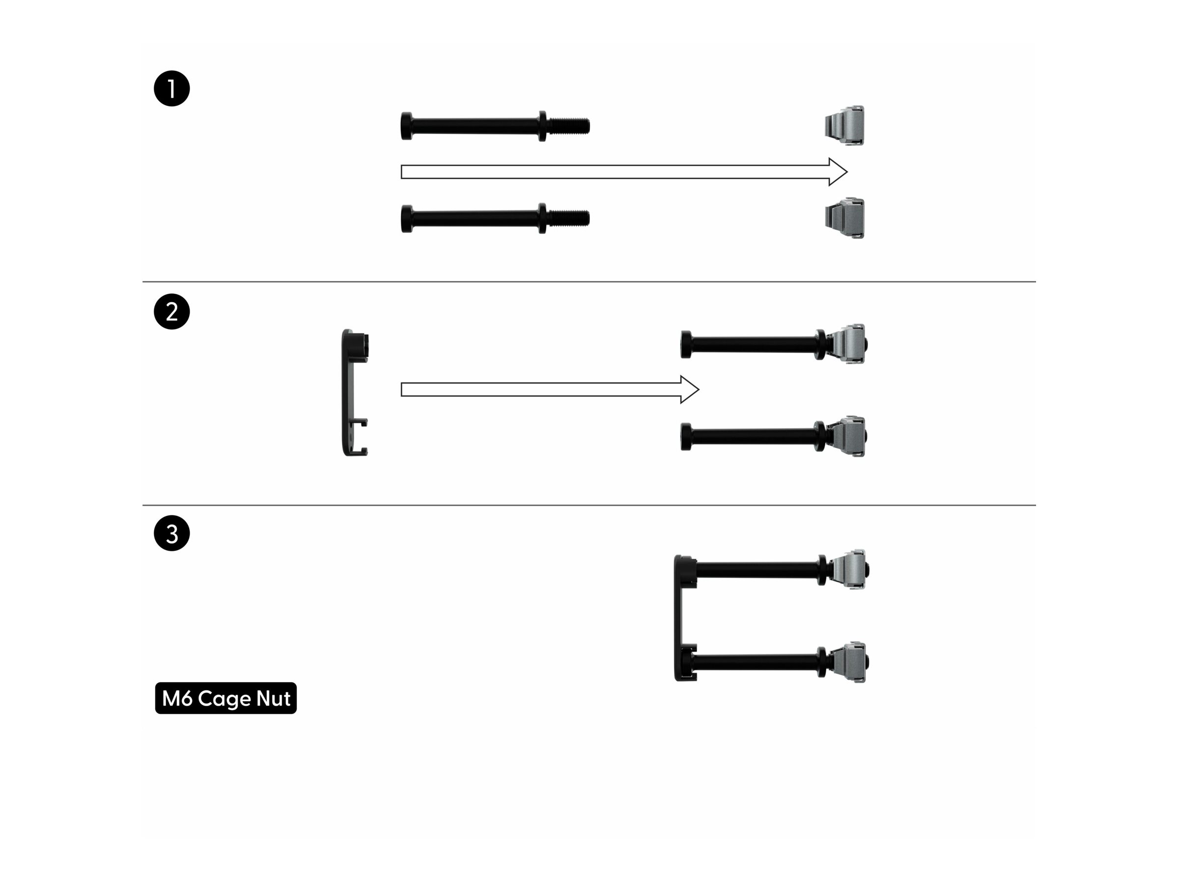 PATCHBOX Patchcatch Solo Kabel-Organizer 24er-Pack Schwarz