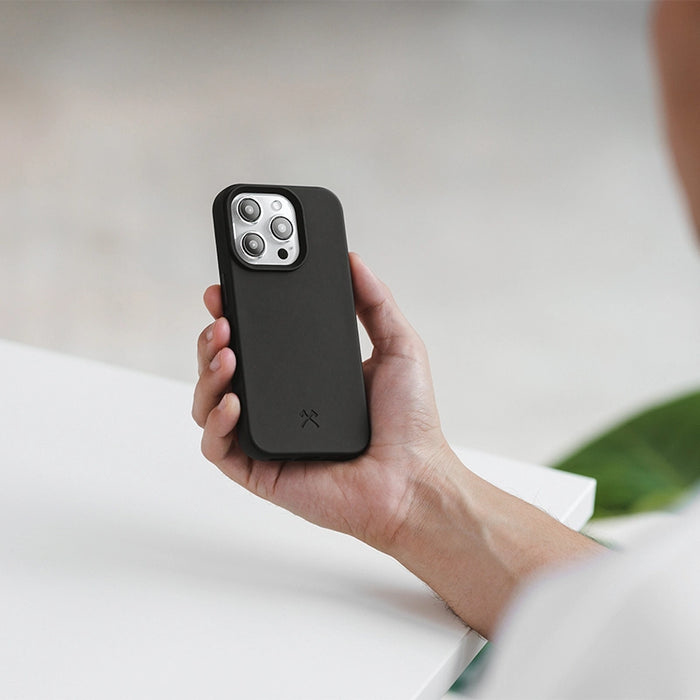 Woodcessories Bio Case Cover für Apple iPhone 15 Pro Schwarz