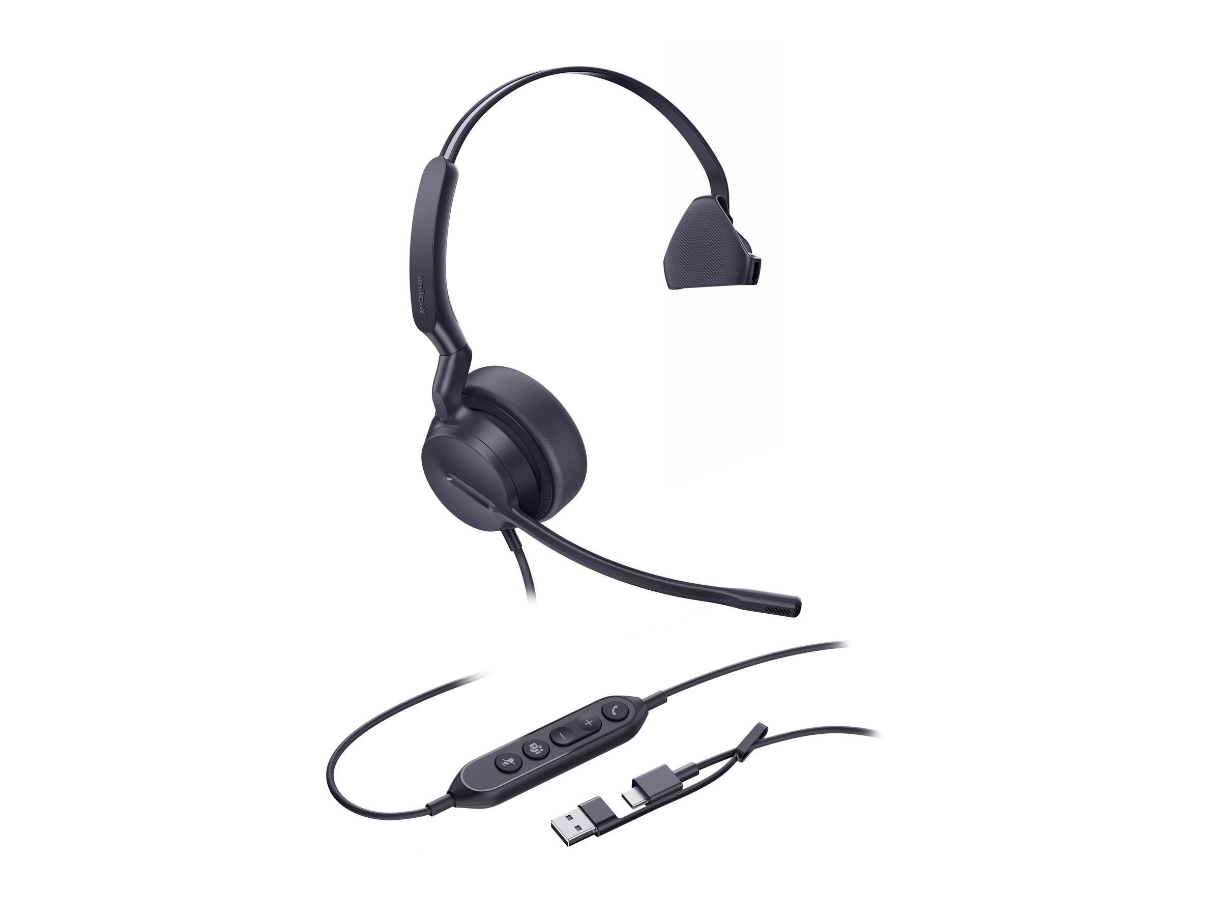 Yealink UH42 Mono Headset USB-A USB-C Schwarz