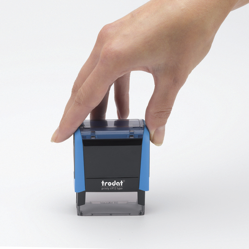 TRODAT Printy 4911 Datumstempel 37 x 13 mm Schwarz, Blau