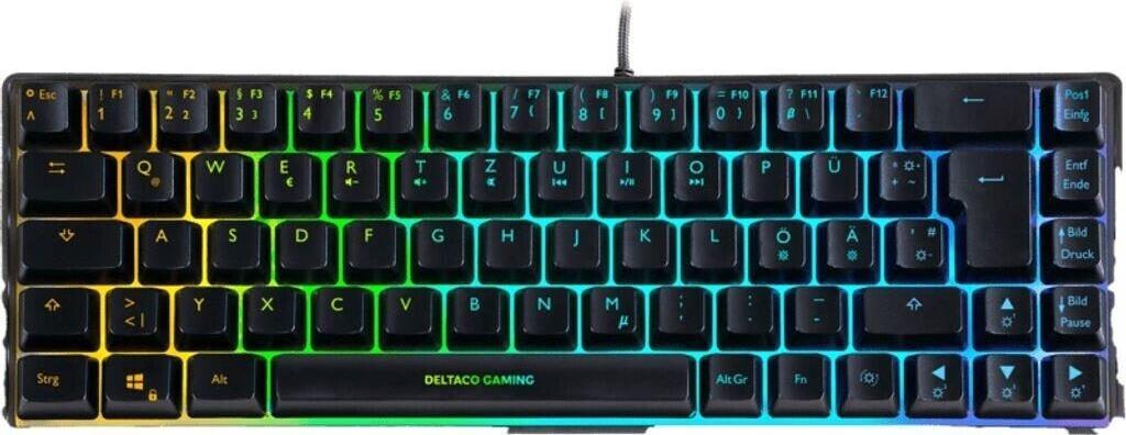 Deltaco DK240 mini 60% Gaming Tastatur semi-transparent (GAM-158-DE)