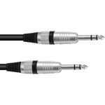 OMNITRONIC Klinkenkabel 6,3 stereo 6m sw ROAD (3021165K)