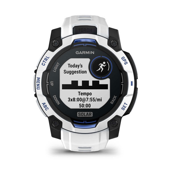 Garmin Instinct 3 Solar 0.9" 28 Tage Akkulaufzeit Schwarz/Steinweiß
