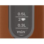 Bosch TWK4P439. Fassungsvermögen Wassertank: 1,7 l. Leistung: 2400 W. Produktfarbe: Schwarz, Gold, Gehäusematerial: Edelstahl, Wasserstandsanzeige, Überhitzungsschutz. Drahtlos. Filterung (TWK4P439)