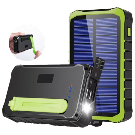 Denver PSO-10012 Powerbank 10000 mAh LiPo Schwarz, Hellgrün