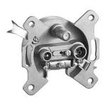 Wentronic Goobay 3-Loch Antennen-Dose, 1dB, DC-Durchgang - Stich- oder Enddose, DC-Durchgang (67046)