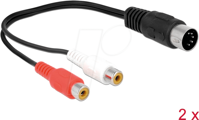 DeLOCK Audiokabel DIN 5-polig (M) bis RCA (W) (85835)