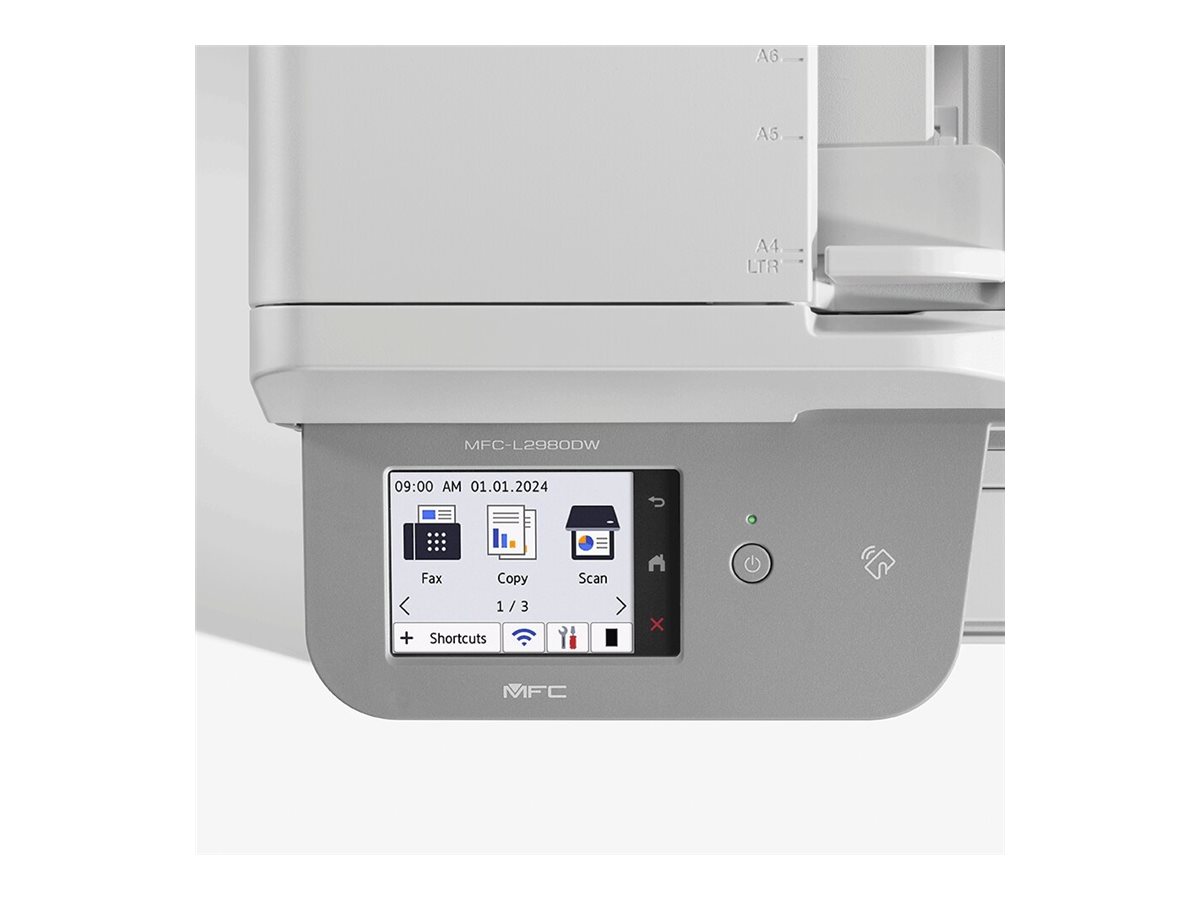 Brother MFC-L2980DW Laser-Multifunktionsdrucker 34 Seiten/Min. 256 MB RAM Weiß, Grau