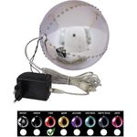 EUROPALMS LED Snowball 15cm, rot (83501243)