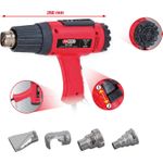 KS TOOLS Heißluft-Gerät Satz inkl. 4 Aufsätze (960.1190)