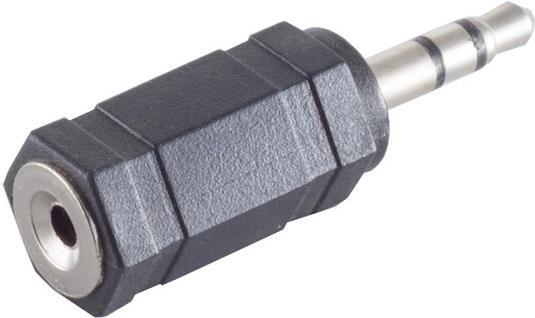 shiverpeaks BASIC-S Audioadapter 3,5 mm Klinkenstecker - 2,5 mm Klinkenkupplung, stereo, im Polybeutel mit Euro- (BS57021)
