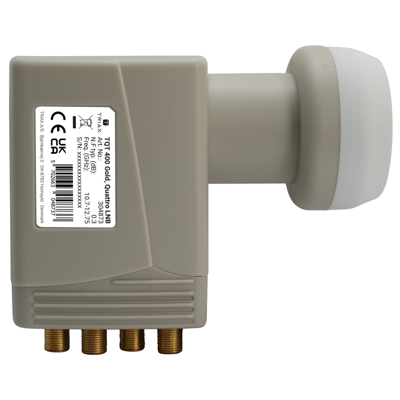 Triax Quattro LNB TQT 400 4 Ausgänge für Multischalter Gold
