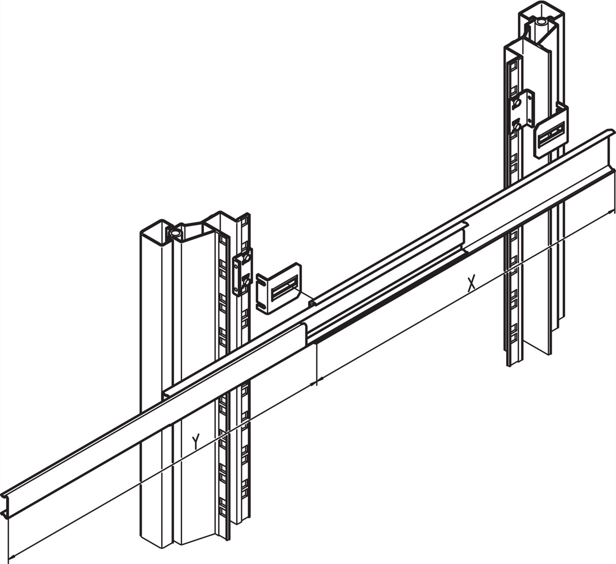 SCHROFF TELESKOPSCHIENE 310 L 16 (69000743)