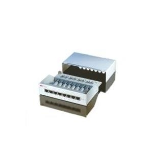 ROLINE Patchpanel, 8 Ports, Kat.5e, geschirmt, lichtgrau (26.11.0304)