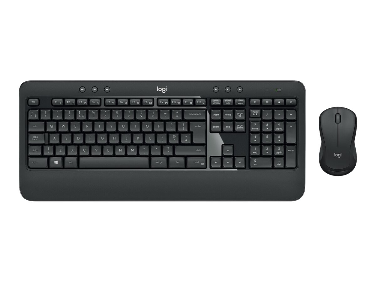 Logitech MK540 Advanced Kabelloses Tastatur- und Maus-Set QWERTY Italienisch Schwarz
