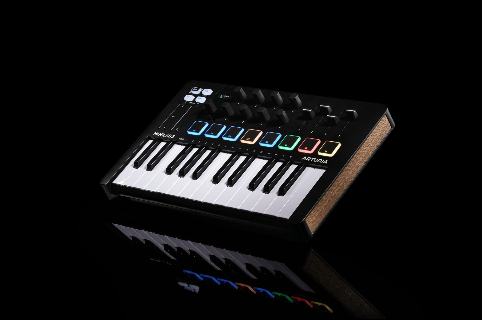 Arturia MiniLab 3 MIDI-Keyboard Schwarz