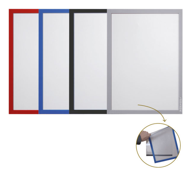 Franken Frame It PRO Platinenhalter AR14132 A4 Selbstklebend Silber Transparent