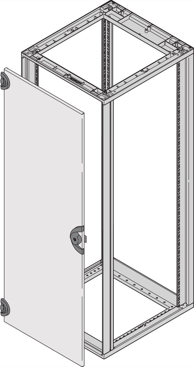 SCHROFF STAHLTUER 180 GRAD 9HE 7035 - Stahltür - (26230021)