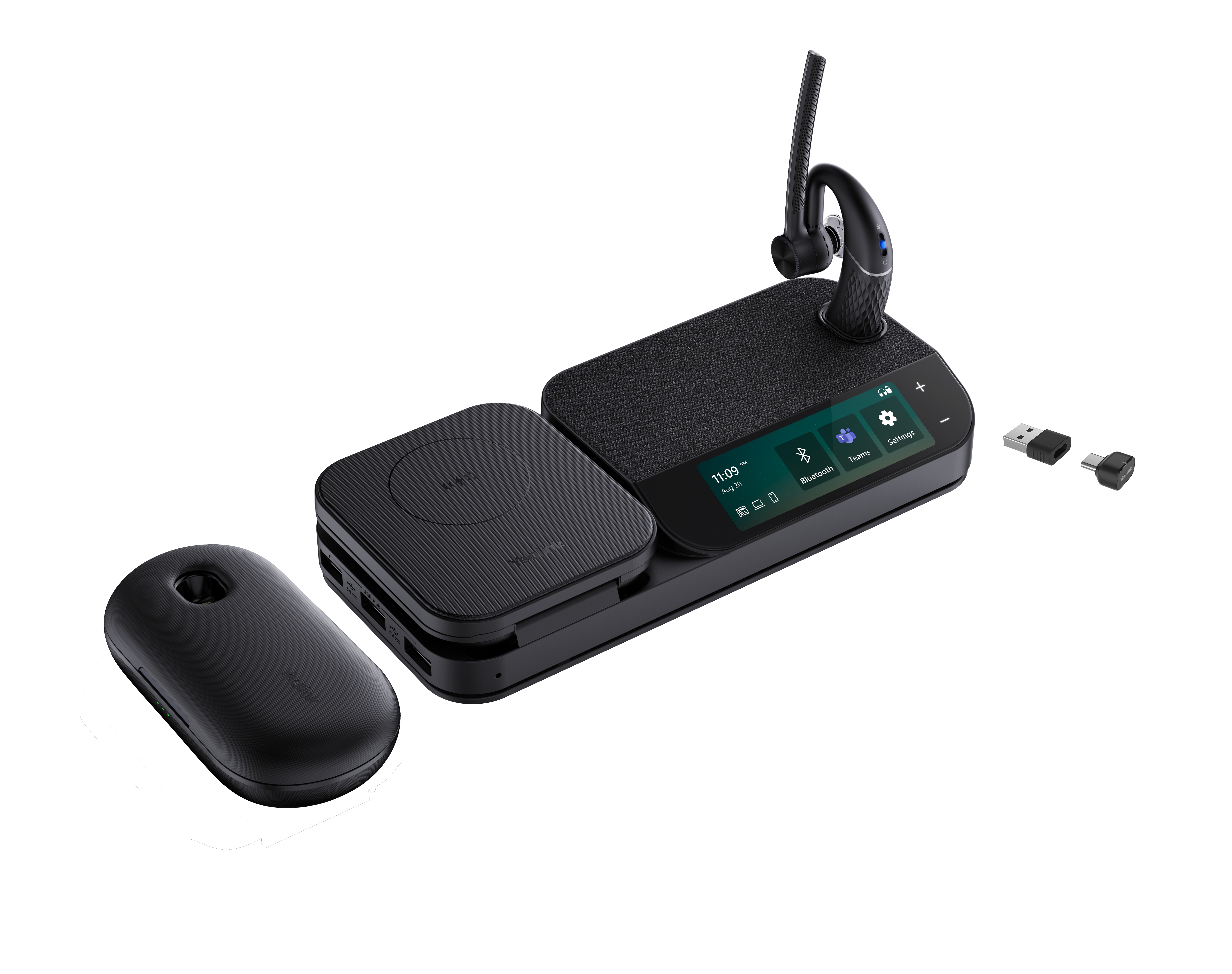Yealink BH71 Workstation Pro Mono Headset Bluetooth USB-C/A Schwarz