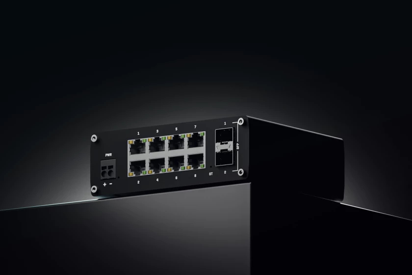 Teltonika TSW212 Managed Switch 8 x Gigabit Ethernet + 2 x SFP Schwarz