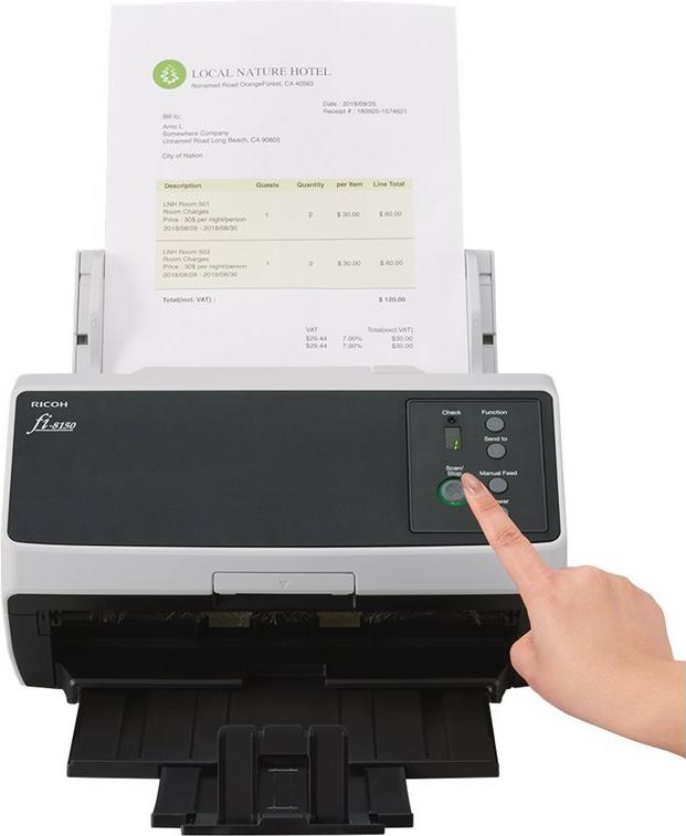 Ricoh fi-8150 Dokumentenscanner Dual CIS 600 x 600 dpi Schwarz, Weiß