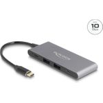 Delock 4 Port USB Type-C Hub mit 2 x Typ-A und 2 10 Gbps (64111)