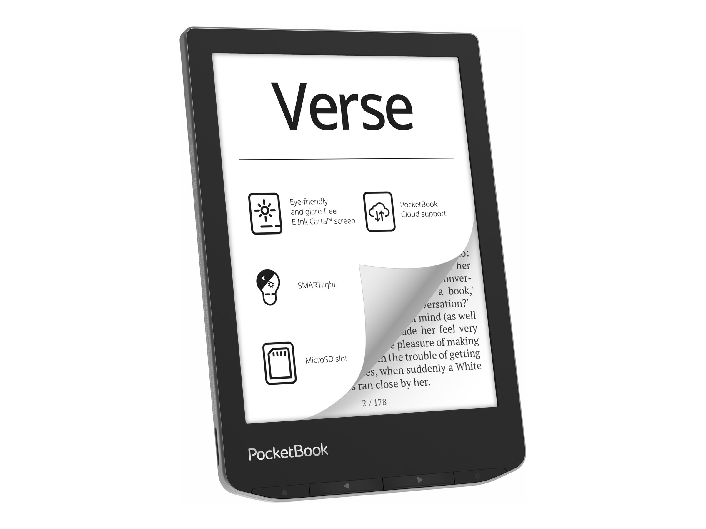 PocketBook Verse eBook-Reader 6" E Ink Carta 8 GB Wi-Fi USB-C Hellblau