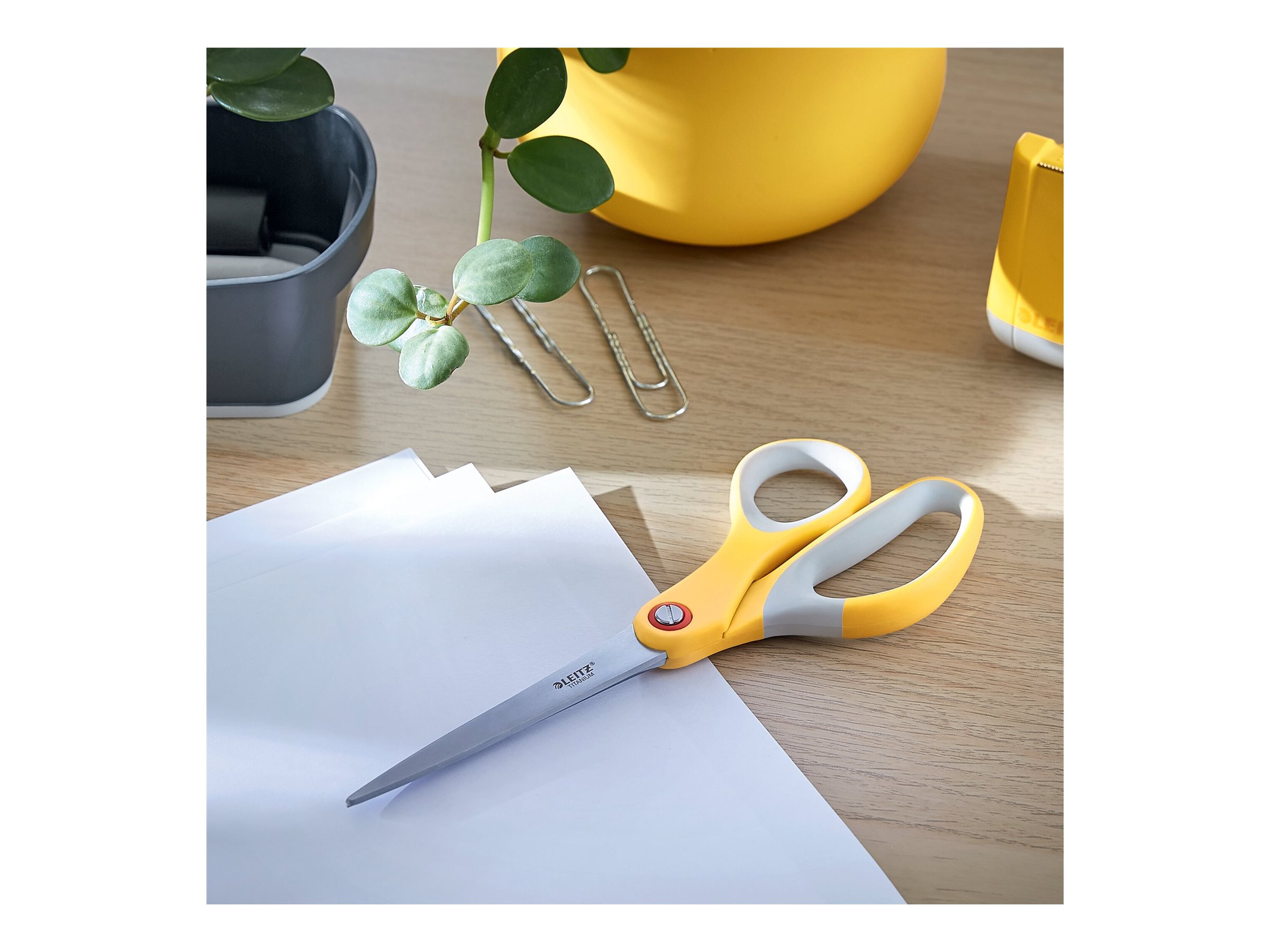 Leitz Cosy Schere 205 mm Grau, Gelb