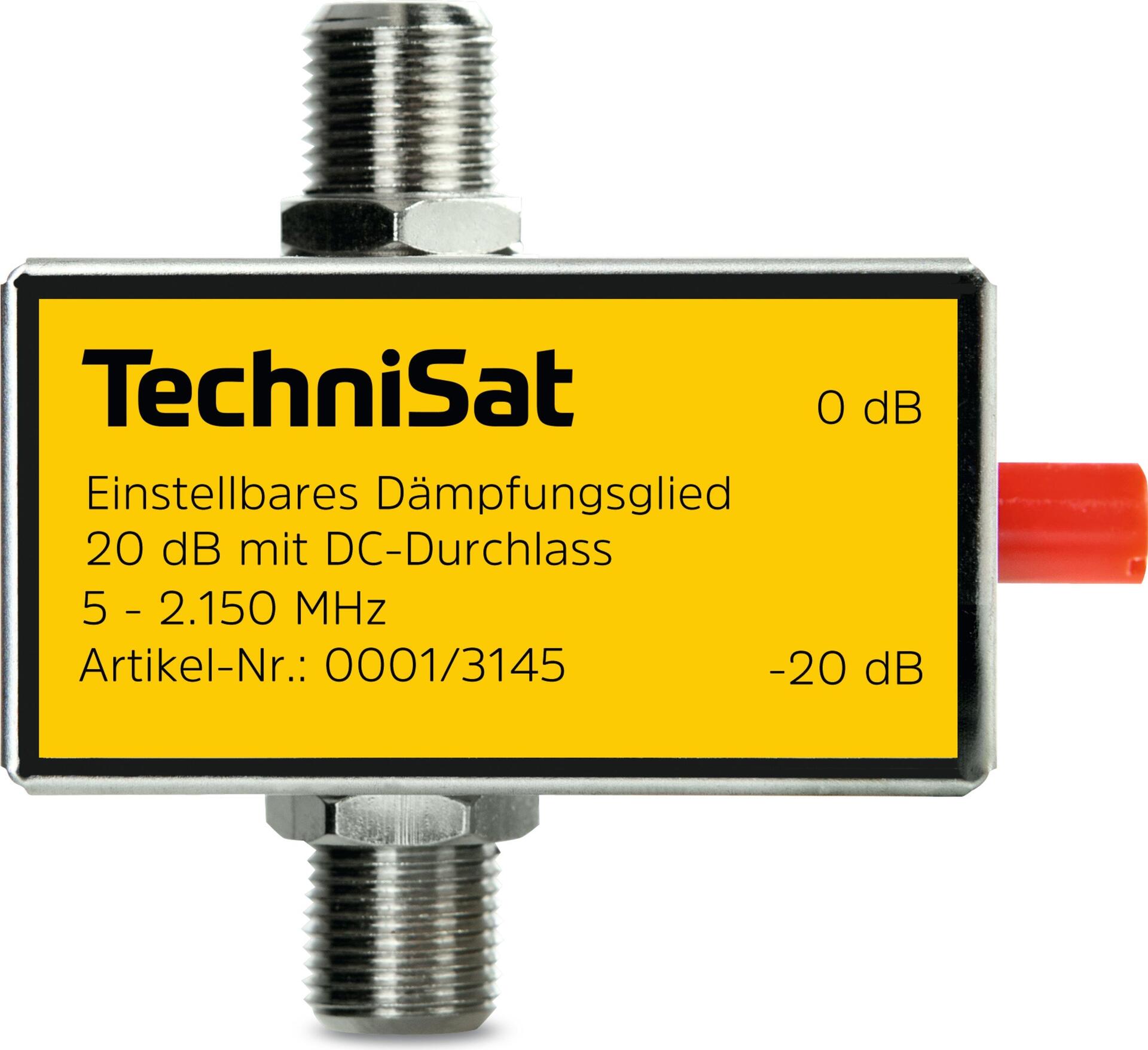 TechniSat 0001/3145 Netzwerk Dämpfungsglied Silber (0001/3145)