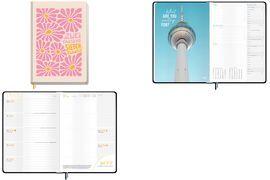Häfft® Verlag Schülerkalender Pink Flower 2026/2027 beige, 1 St. (11120-7)