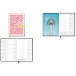 Häfft® Verlag Schülerkalender Pink Flower 2026/2027 beige, 1 St. (11120-7)