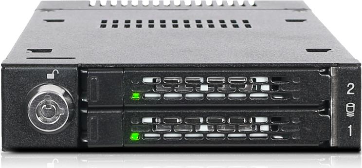 ICY Dock ToughArmor MB834M2K-B Wechselrahmen 2x M.2 NVMe U.2 Schwarz