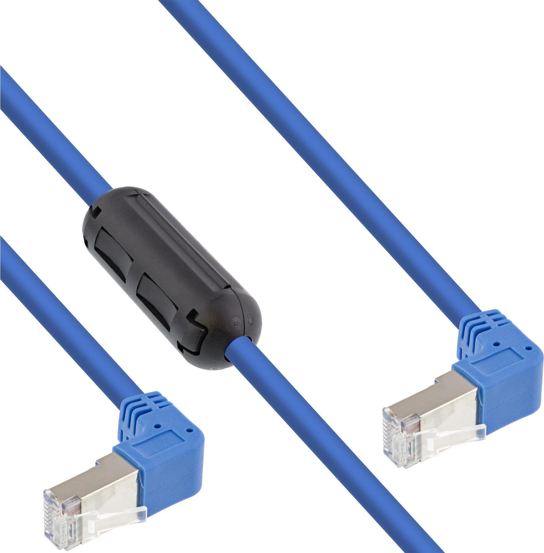 InLine Patch-Kabel RJ-45 (M) nach unten gewinkelt zu RJ-45 (M) nach unten gewinkelt (S-76602BU-F-1.6)