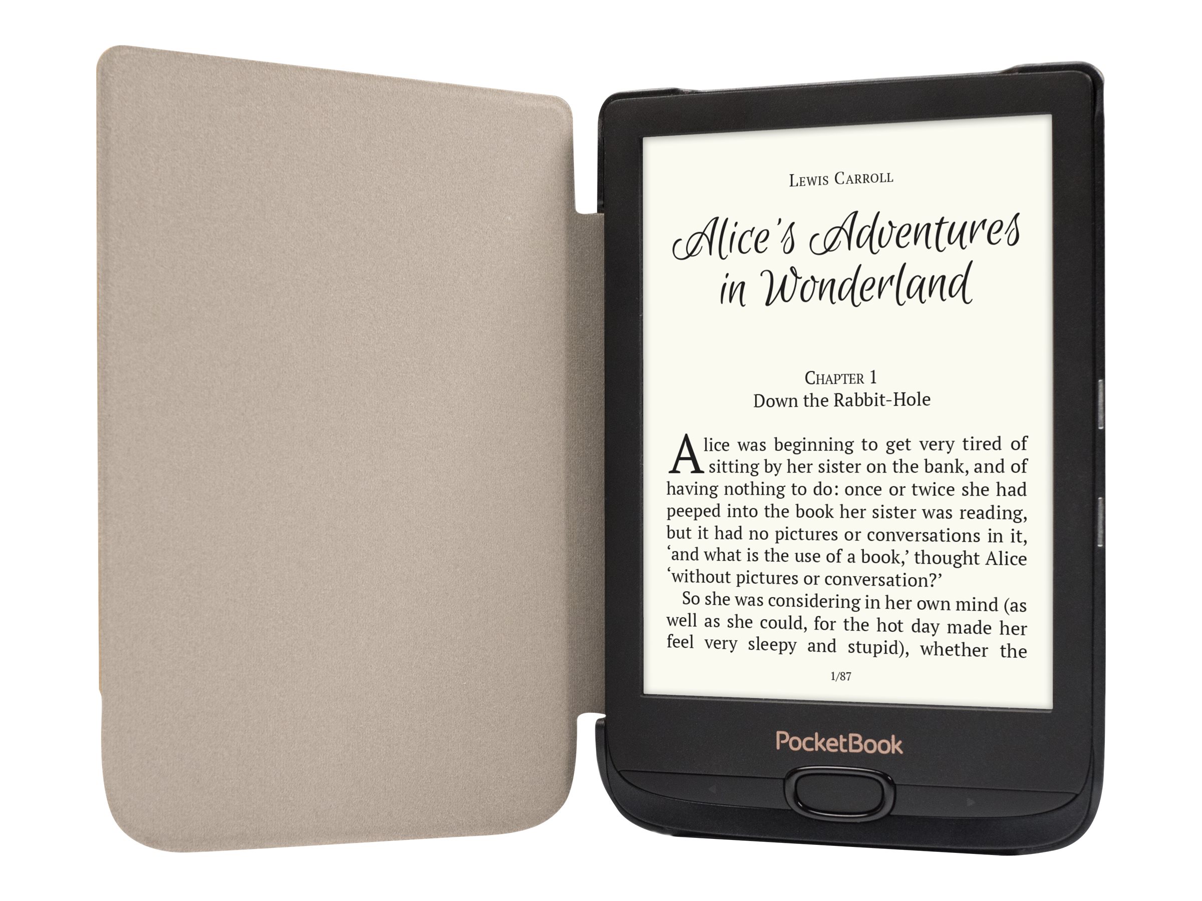 PocketBook Shell Flip-Hülle für eBook-Reader 6" Braun