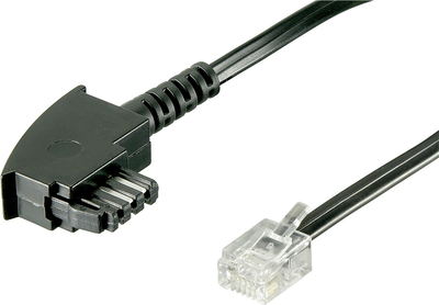 Basetech DSL Anschlusskabel [1x TAE-F-Stecker - 1x RJ12-Stecker 6p6c] 10.00 m Schwarz (BT-1602129)