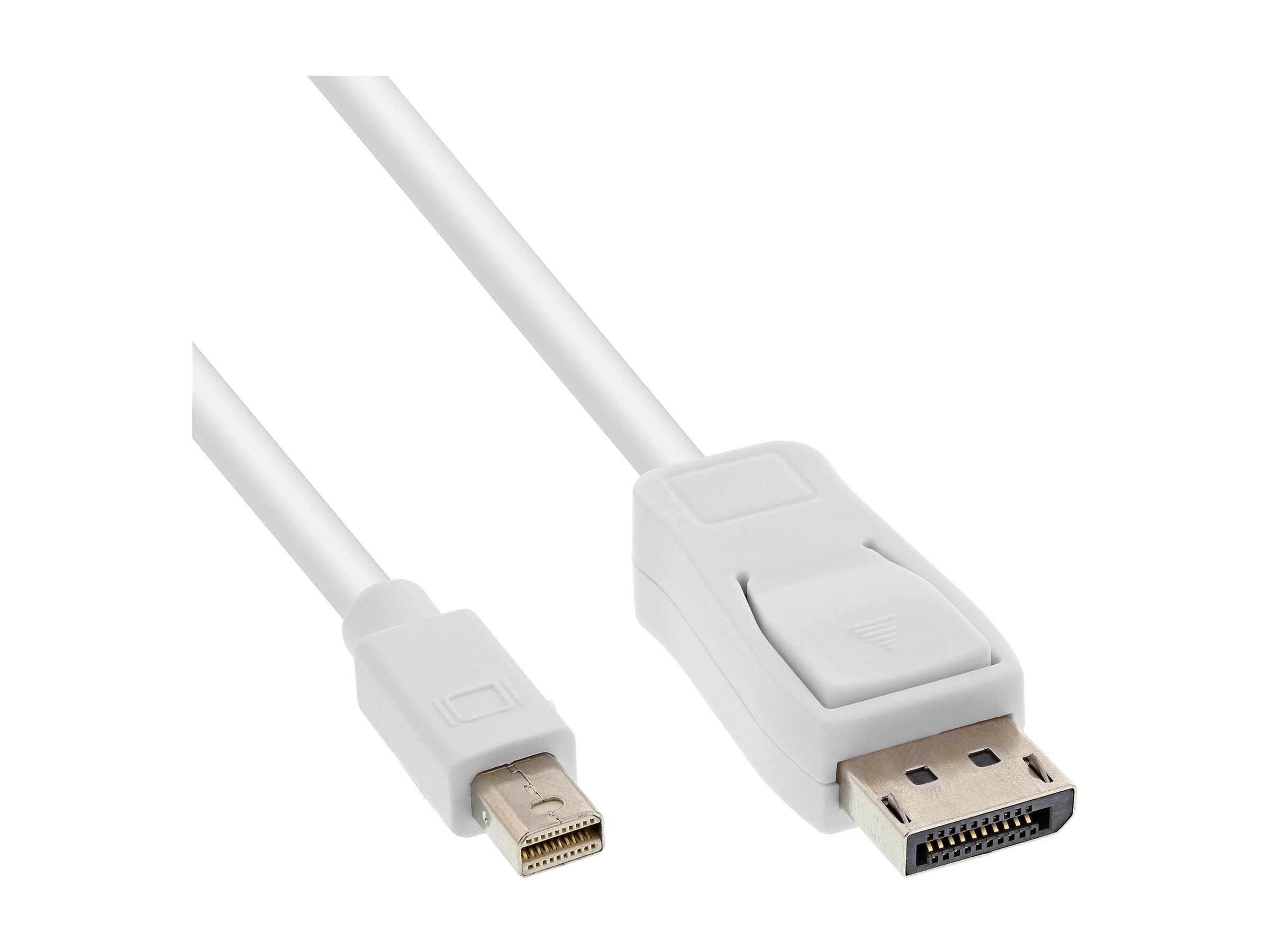 InLine Mini DisplayPort zu DisplayPort Kabel DisplayPort 1.2 1 m Weiß