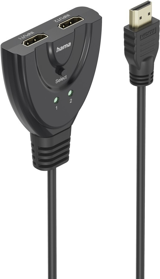 Hama 4K HDMI™-Umschalter 2x1, 2x HDMI™-Buchse - 1x HDMI™-Stecker (00205323)